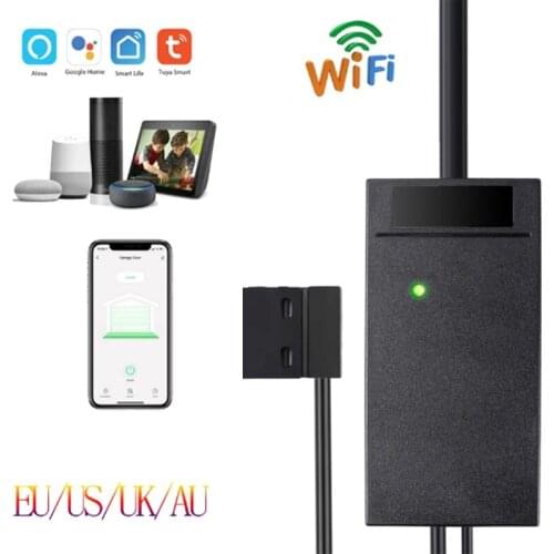 Tuya Wifi Smart Garage Door Opener Controller Work With Alexa Echo Google Home No Hub Require Control By SmartLife/Tuya APP