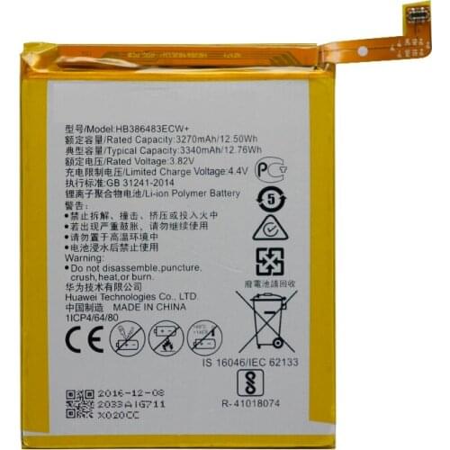 Replacement Phone Battery HB386483ECW For Huawei honor 6X G9 plus Maimang 5 MLA-AL00 MLA-AL10 G9Plus 3340mAh