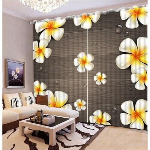 High Quality Wood board pattern 3D Curtain Printing Blockout Living room Bedroom Kitchen Curtains Window Curtain Decoration