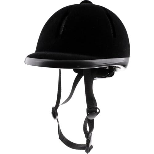 High Quality Kids Horse Riding Helmet Velvet Equestrian Rider Safety Head Hat 48-54cm Pro Horse Riding Helmet