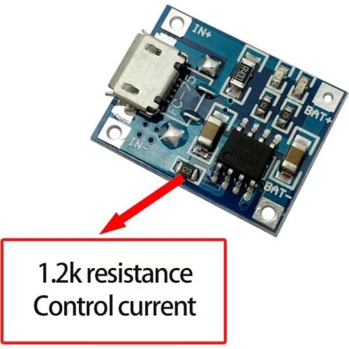 1CS 5V 1A Micro/Mini USB 18650 Type-c Lithium Battery Charging Board Charger Module+Protection Dual Functions TP4056 18650