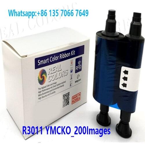15Pieces Compatible Evolis R3011 YMCKO 200 Images Made in Korea Evolis Pebble 4 Dualys 3 Securion ID printers