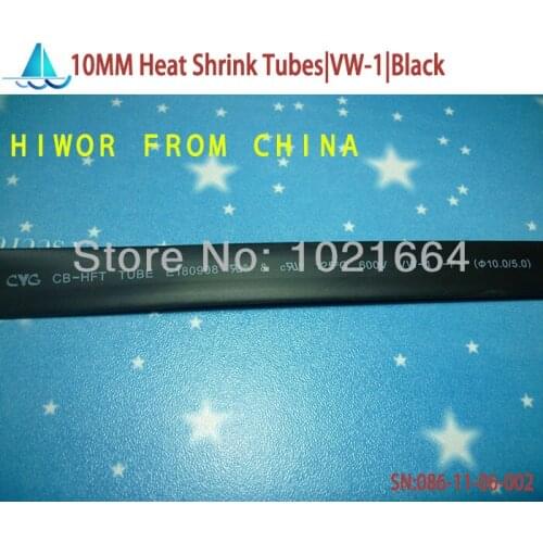 20meters/lot 10MM Heat Shrink Tubes Shrinkable Tubing Insulation Sleeving