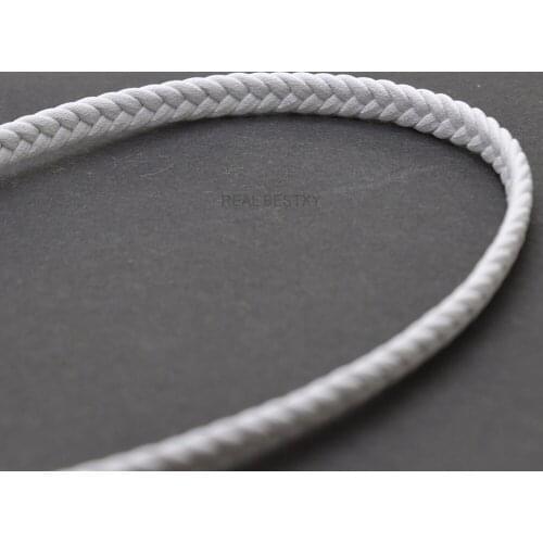 5m/lot Approx 5*2mm Wide Braided Flat Leather Cords String Flat Leather Cord for Bracelet Jewelry Findings Material Hot Selling