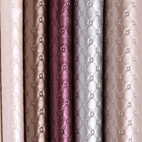 50x138cm PU Leather Fabric Artificial Synthetic Leather For Diy Background Wall Sliding Door Bedhead Upholstery Decor Material