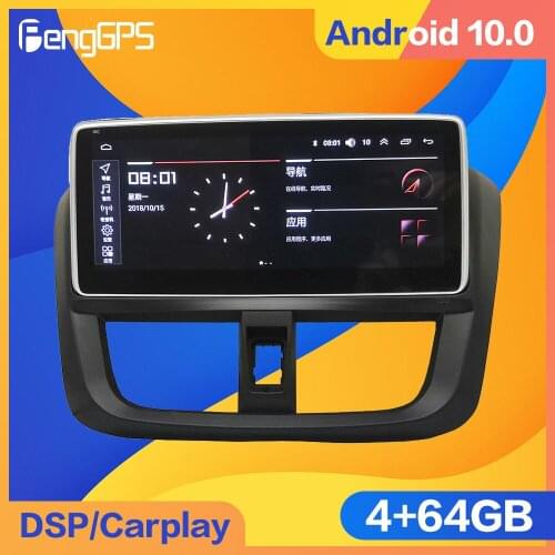 Android 10.0 4+64G For Toyota Vios 2017 2021 Car Multimedia Auto Radio Stereo Video Player Navigation Carplay GPS Auto 2 Din Dvd