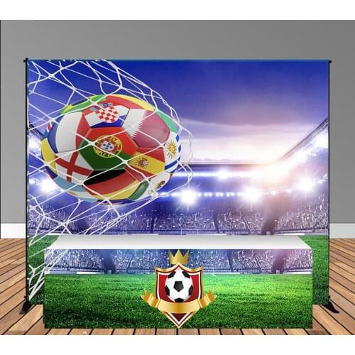 Football field sport themed Table Banner Backdrop with Table Wrap backgrund candy dessert table decoration print birthday party