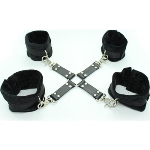 Bondage Couples Adult Sex Toys Plush Hand And Handcuffs Bondage Toys Flirting Plush Tied Hands