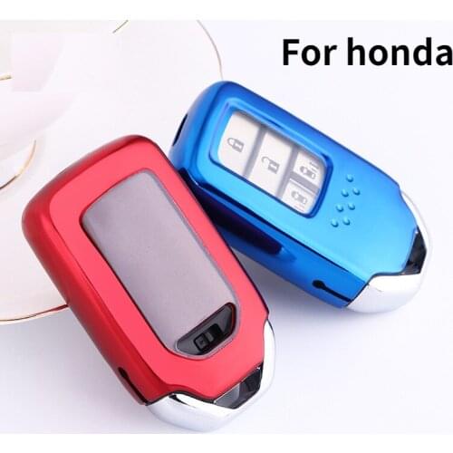 Soft Tpu Car Key Case for Honda Civic Accord XRV VEZEL CITY JAZZ CIVIC HRV Crider CRV Key Cover Case Remote Shell