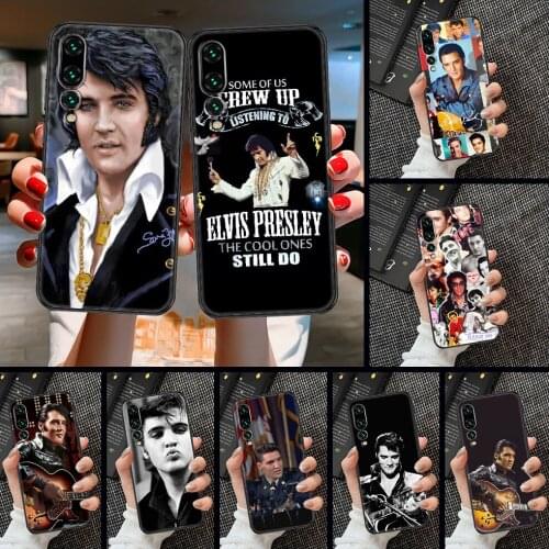 Elvis Presley Phone case For Huawei P Mate P10 P20 P30 P40 10 20 Smart Z Pro Lite 2019 black tpu cell cover soft Etui luxury