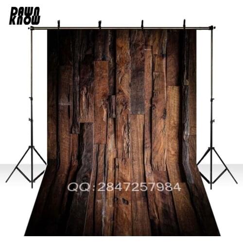 DAWNKNOW Wood Floor Vinyl Photography Background No wrinkle Washable Polyester Backdrops For Wedding Photo Studio Floor574