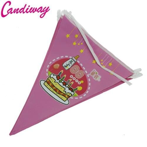 Birthday cartoon paper banner banner decorative childrens Holiday Decorative Items NA017