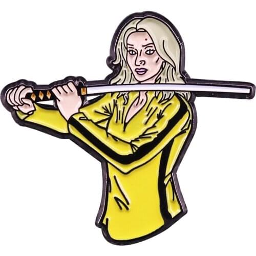 DZ15 Classic Movie Killer Figures Metal Enamel Pins Badge Brooch Backpack Bag Collar Lapel Jewelry