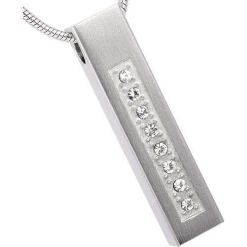 IJD8414 High polished Silver tone 316L stainless steel memorial urn locket Funeral keepsake ashes jewelry for Pet/animal