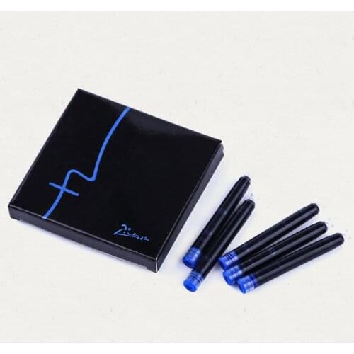 25pcs/lot Pimio Black Blue Ink Cartridge for Fountain Pen 2.6mm Portable Ink Cartridges Free Shipping