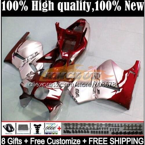 Body For HONDA VFR400 R V4 VFR400R 1989 1990 1991 1992 1993 35CL.114 RVF VFR 400 R RR CC NC30 89 90 91 92 93 Fairing Wine red
