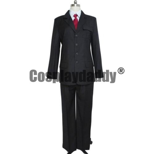 Who is Doctor Dr Brown Pinstripe Suit Cosplay Costume