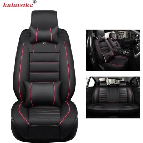 Kalaisike leather universal car seat covers for Audi all models A7 S6 A5 A1 Q5 A3 S8 Q3 Q7 S7 SQ5 A4 A6 auto accessories styling