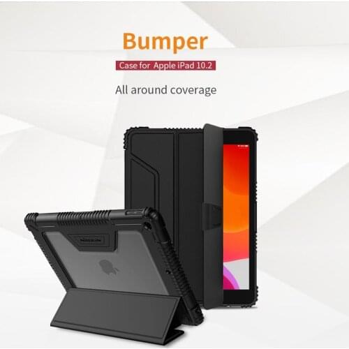 Magnetic Flip Smart Case For Apple iPad 10.2 NILLKIN Bumper Leather Cover For iPad 10.2 2020 8th with Sleep Wake-up Function