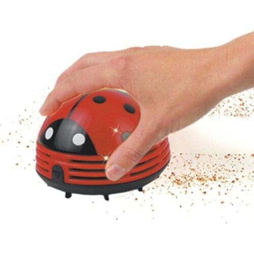 Vacuum Micro Cleaner Floor Cute Mini Beetles Corner Desk Table keyboard Top Batteries Creative Mini Automatic Dust Sweepers L*5