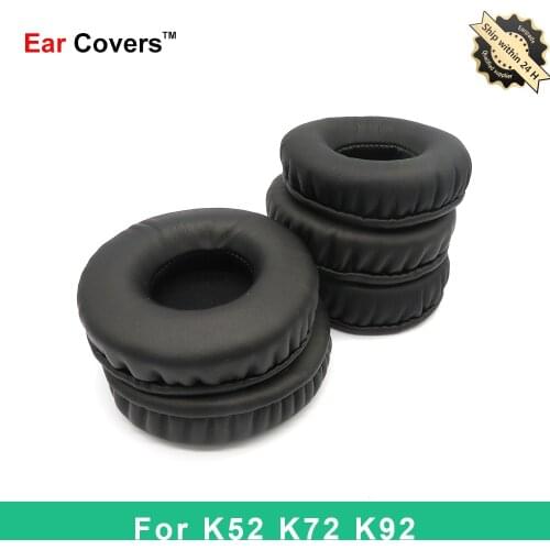 Ear Pads For AKG K52 K72 K92 Headphone Earpads Replacement Headset Ear Pad PU Leather Sponge Foam