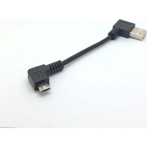 New Short Right Angle 90 degree 2A Micro USB Quick Charger Charging Sync Data Cable