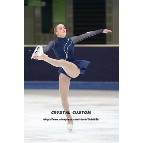 Adult Figure Ice Skating Dresses With Spandex Graceful New Brand Figure Skating Competition Dress DR4099