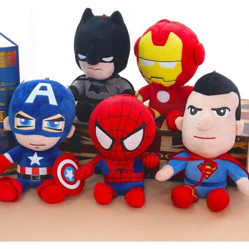 Disney Avengers Iron Man Spiderman Captain America Cartoon Plush Doll Plush Doll Home Decoration Childrens Toys