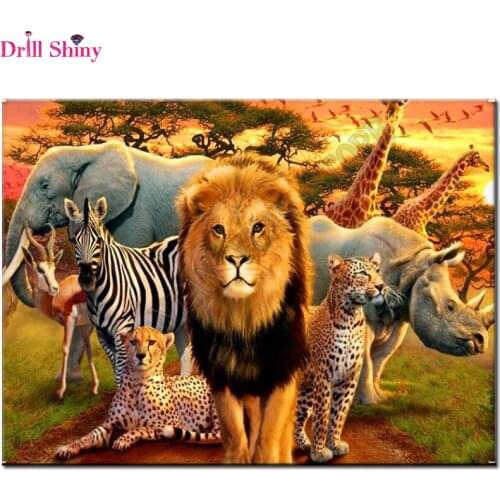 Full,Lion Diamond Embroidery,Animal,Lion,5D,Diamond Painting,Cross-Stitch,3D,kit,Diamond Mosaic,Needlework,Crafts,Christmas,Gift