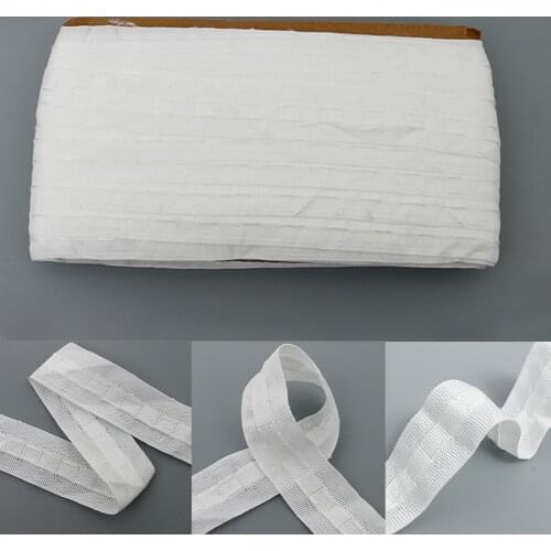 30mx3cm Shading DIY Durable Strong Toughness No Odor Home Pleat Knit Roll Craft Supply Narrow Lightweight Curtain Heading Tape