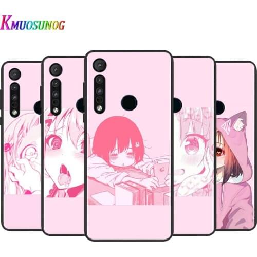 Pink Kawaii Anime Loli For Motorola G9 G8 G Stylus Power One Fusion Hyper Edge E7 E6 5G Plus Play Lite Silicone Phone Case
