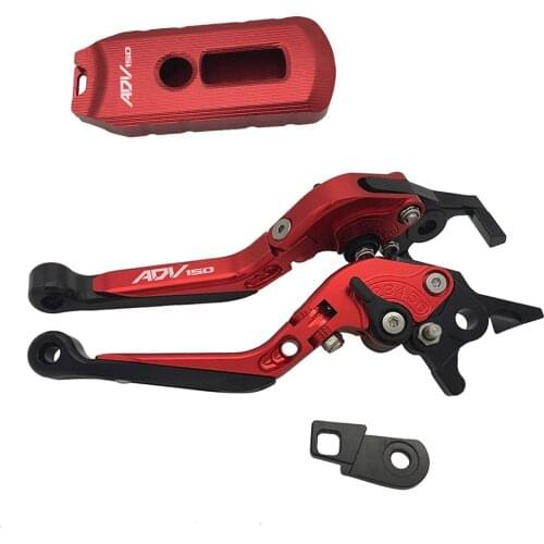With logo adv 150 Parking Levers Key Cover Kit For Honda ADV150 ADV 150 2019 2020 CNC Motorcycle Foldable Brake Clutch Levers