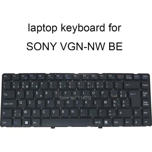 Replacement keyboards for Sony VAIO VGN NW VGNW BE Belgian CF Canadian French black with white keyboard 53010DJ34 203 148738291
