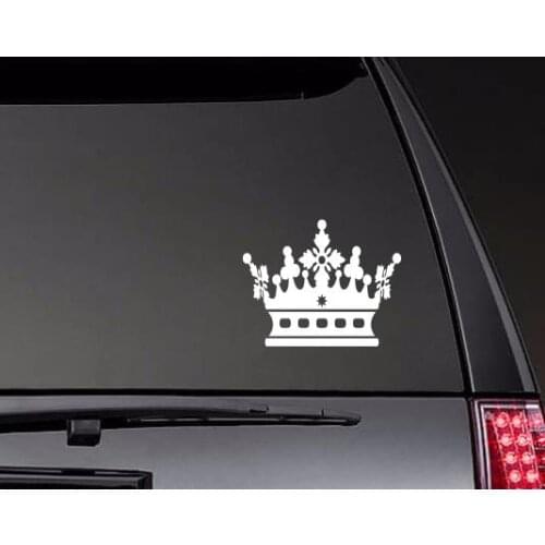 Snowflake Crown Vinyl Christmas Car Stickers Rear windshield Decor Waterproof Removable Modern ZP0563