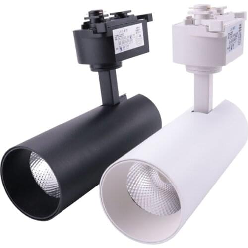 LED Track Rail Light Spot Lamp COB Bright Spotlights 20W 30W AC 220V 240V Warm white Cold white for Clothing Shop Hotel CE ROSH