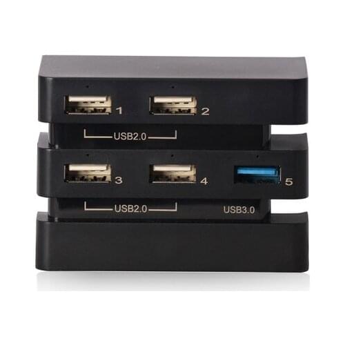 OSTENT USB 2.0 3.0 Hub Host Port Extend Adapter for Sony Playstation 4 PS4 Pro Console