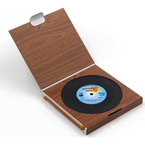 Vintage Vinyl Record Beverage Coasters Anti-slip Cup Coffee Mug Mat Heat Resistant Table Placemat Mats & Pads