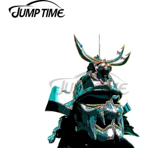 Jump Time 13 x 11.2cm For Samurai Helmet Japan Fine Decal Car Accessories Stickers Waterproof Suitable for VAN RV Decoration