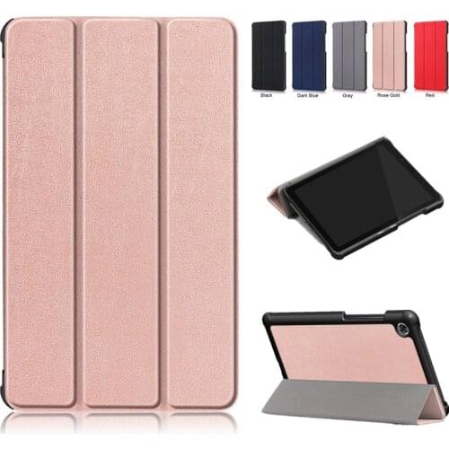 Hard Cases For Lenovo Tab M7 7.0'' TB-7305F TB-7305i TB-7305X Solid 3-Fold Stand Smart Tablet Cover For Lenovo M7 Cover Magnetic