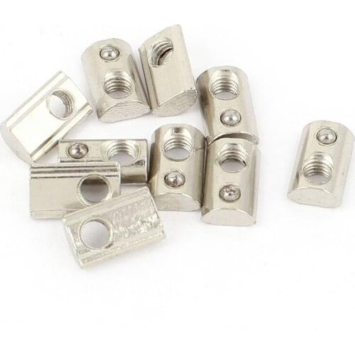 10Pcs 20 Series M5 Slide-In Ball Spring T Slot Nut 13.6Mmx8.5Mmx4.3Mm
