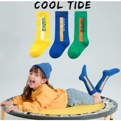3 Pairs Children Cotton Socks Spring Summer Candy Color Korean Kids Socks for Boys Girls High Quality