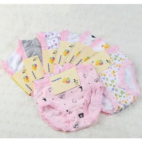 4pcs/lot Girls Underpant Briefs Shorts Kids Briefs Print Panites Girl Cotton Panties Girls Briefs Suit 2-10 Years