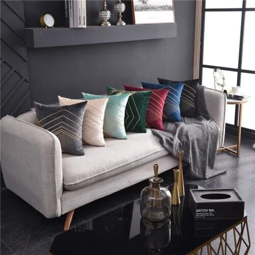 45x45cm Golden wave Sofa Pillowcase Pink Cushion Cover Throw Pillow Case Home Sofa Bed Chair Decoration 17.72x 17.72inch