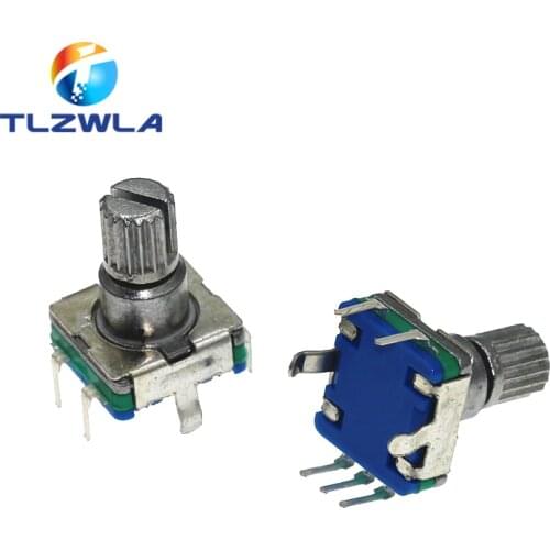 5pcs Rotary Code Switch EC11S 20CC The Plum Blossom Handle 12.5F The Encoder 12.5KQ Digital Potentiometer