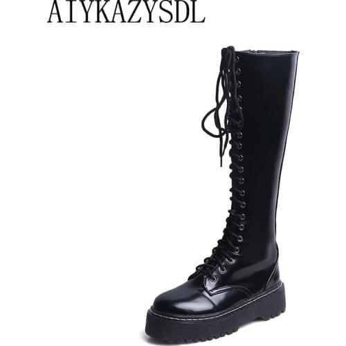 Женские высокие ботинки AIYKAZYSDL China At AliExpress