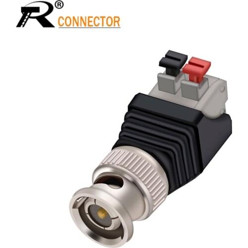 Terminal Camera CCTV BNC male UTP Video Balun Connector Cable Adapter Plug Pressed connected for CCTV Camera 3pcs/lot