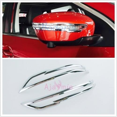 For Nissan Qashqai 2016 2017 2018 2019 Chrome Rearview Mirror Cover Side Wing Cap Shell Case Moulding Trims Car Accessories