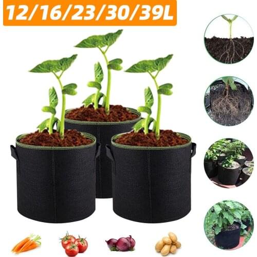 Gallon Felt Grow Bag Gardening Fabric Grow Pot Eco-Friendly Vegetable Growing Planter Flower Planting Pots Garden Tools