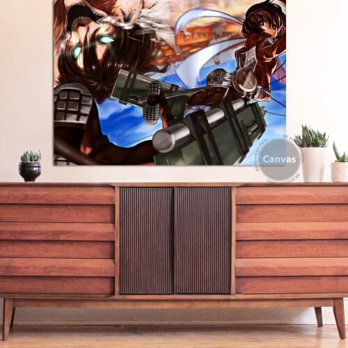Canvas Anime Mikasa Attack on Titan Pictures Home Decoration Paintings Poster HD Prints Wall Art Modular Living Room