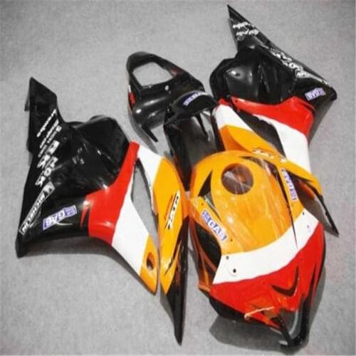 Cowling CBR 600 RR 09-12 orange red Black Fairing (Injection molding) Hot Sales,For CBR600RR F5 2009-2012 Bodywork